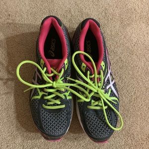 Woman Asics Gel Flux 3 Pink/ Green Sz 9